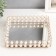 Interior stand for candles with a "pearl" mirror 5.5x23x20 cm