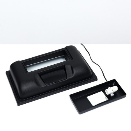 Aquarium "rectangular" with a lid, 30 liters, 40 x 23 x 34.9 cm, black-7
