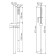 Shower set of Wasserkraft A143, watering can 1 mode, stand, hose, chromium