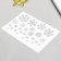 Plastic stencil "Snowflakes" 24x16 cm