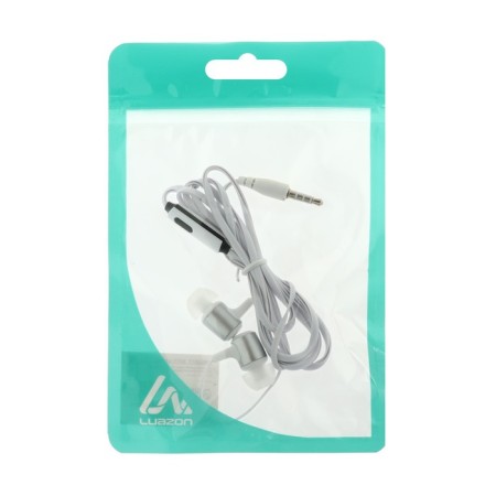 Luazon W-03 headphones, vacuum, microphone, flat wire, black-3