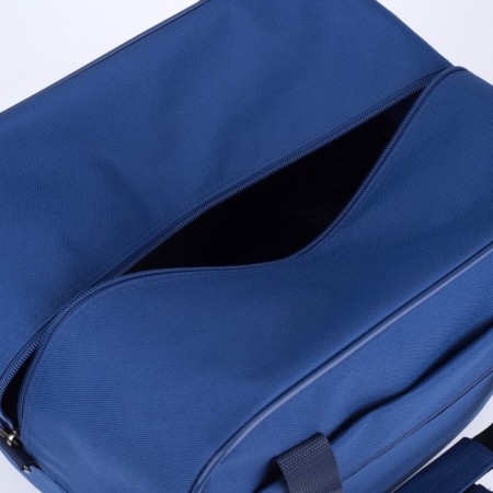 Road bag on lightning, 2 external pockets, a long belt, blue color-2