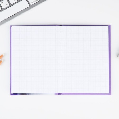 Notepad A6 in a solid cover, 40 sheets “Dog. White "-1