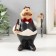 Polystone souvenir with an opener "Waiter with a bottle of wine" 9.7x6.4x13.8 cm