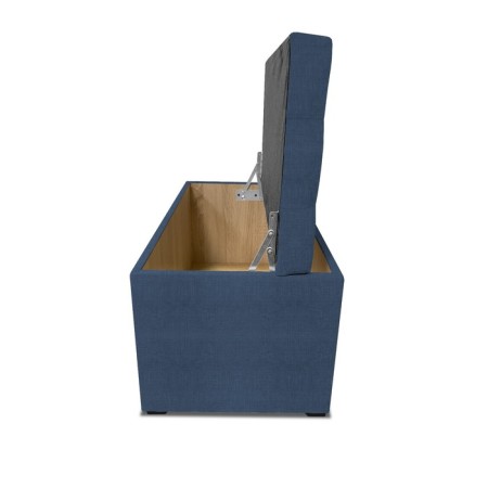 Puff with a lid and weighting, 800 × 400 × 420 mm, Vital velor, Ocean color-4