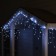 Garland "fringe" 3 x 0.6 m, IP44, transparent thread, 114 LED, white glow, 8 modes, solar battery