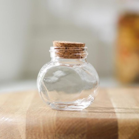 Glass jar for spices with a cork lid "Parfa", 50 ml, 4 × 5.4 cm