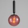 Bayerlux lamp "Javier" E14 40W Black-red 15x15x35-185 cm