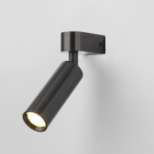 Wall lamp EUROSVET PITCH 20143/1, LED, 3 W, 4200K, 170LM, 65x37x155 mm, color black pearls