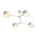 Ceiling EVOLUCE lamp. Sle183502-04. Gemento. 4x60 W, E14, 68x71.5x32 cm, white color