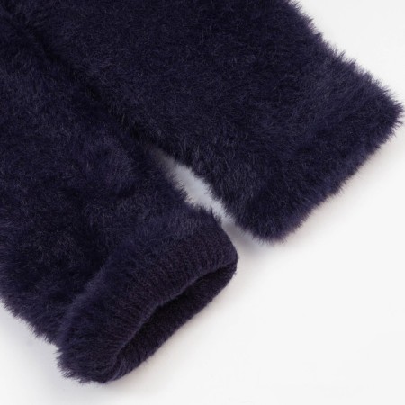 Women's mittens, dark blue color, size 7-8-2
