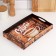 Tray with handles "coffee", wooden, 30x20x4.5cm