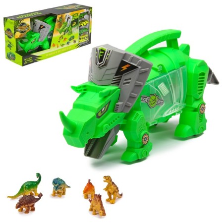 Set of game "dinosaur", 4 cars and figures