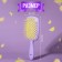 The comb is massage, wide, ventilated, 8.5 × 20.5 cm, PVC box, lilac/yellow color