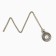 Pocket quartz clock "Stars in a circle", on a chain of 80 cm