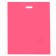 Polyethylene package with a cut handle, pink 50-60 cm, 70 μm