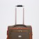 Small suitcase 24 "on lightning, code castle, with extension, beige color