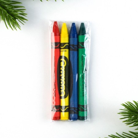 Gift New Year's set: notebook, pencils of b/g 2 pcs and wax crayons "Miracles nearby"-15