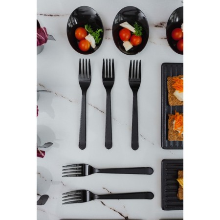 Plastic disposable Black Plastic Plastic "Premium", 18 cm-5