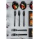 Plastic disposable Black Plastic Plastic "Premium", 18 cm