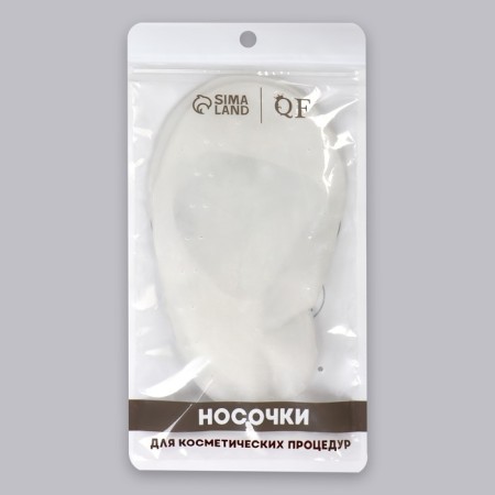 Socks for pedicure, silicone, 20 × 10 cm, white color-5