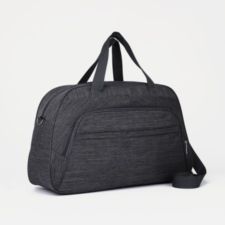 Road bag with lightning, external pocket, long belt, gray color