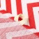 Towel 35x60cm zigzag 757-6p, red, waffle, 120 g/m, HL100%