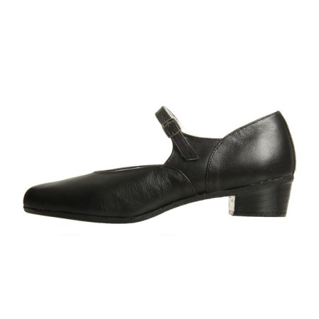Folk -folk shoes, length on insole 18.5 cm, black color-1