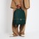 Women's backpack made of artificial leather with lightning, 2 pockets, green color