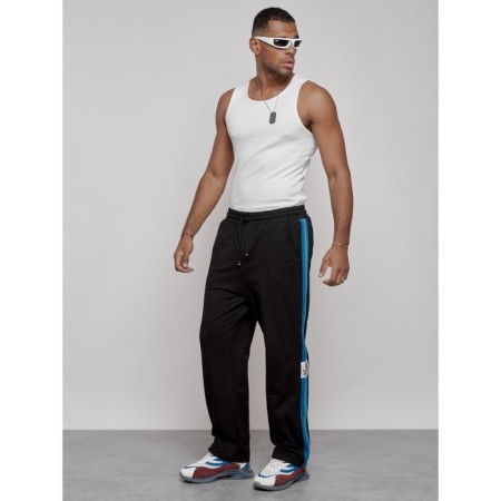 Sports male pants, size 48, black color-17