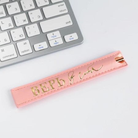 Gift set Pink gold and leatherette case “March 8”-5