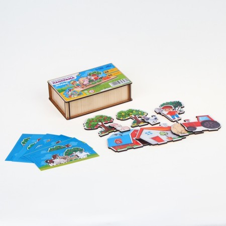 Puzzle. Repeat on the model "Farm"-4