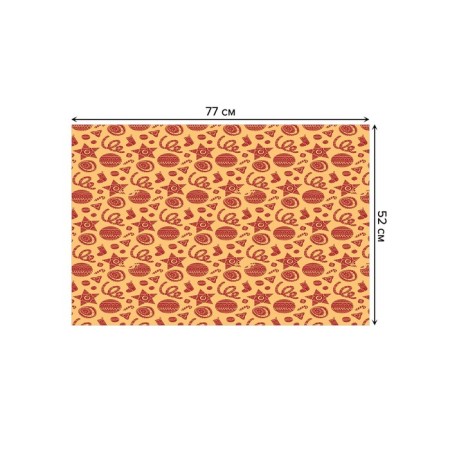 Bathroom mat “Folk jewelry”, anti -slip, size 52x77 cm-1