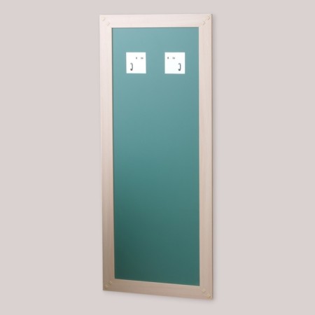 Wall mirror, dairy oak, 120x50 cm-2