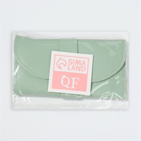 Manicure set "Lucy", 10 objects, leatherette-cherol, menthol color-7