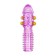 Toyfa penis nozzle, with balls, purple color, 14 cm