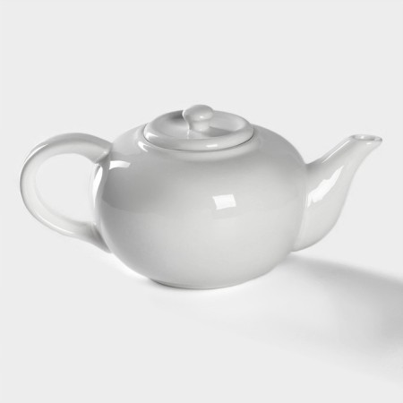 Teapot Porcelain Hot Magistro "Blanche", 1 l, white color-4