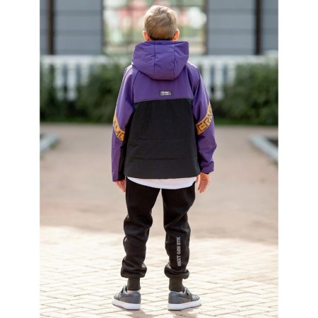 Boy jacket, height 140 cm, eggplant color-5
