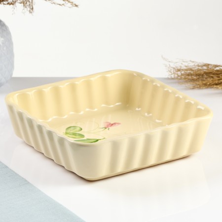 Baking capacity "Square wave" 1.5l / 6.5x23x23cm, peas-2