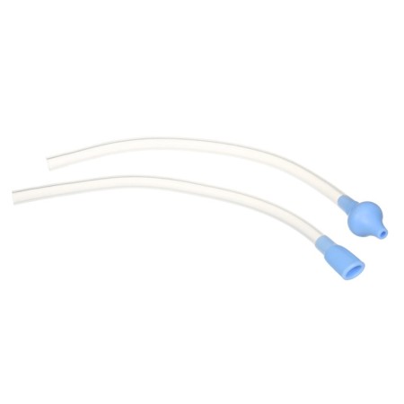 Nasal aspirator with a diverted pipe "Owl", the color of the blue-6