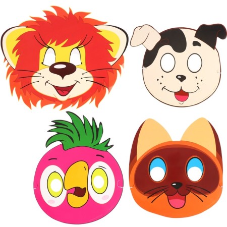 Set of carnival masks Soyuzmultfilm, mix 2, 4 pcs.-2