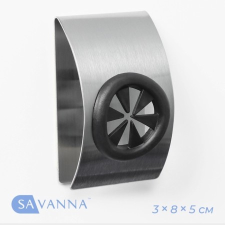 Metal self -adhesive holder for napkins and towels Savanna Chrome Loft Clamp, 3 × 8 × 5 cm