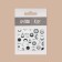 Nail stickers "Moon", voluminous, black color