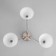 Chandelier "Patricia" 3x40W E27 white, gold 56x56x35cm