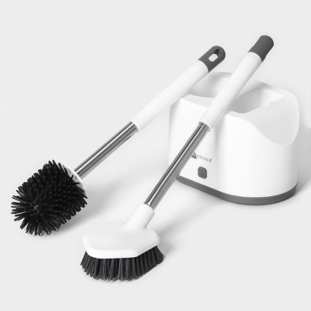 Savanna's savanna brush brush for the toilet brush, white color-4