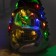LED figure "train and deer" 26 × 14 × 14 cm, polystone, batteries AAAX2 (not in the kit), glow of multi