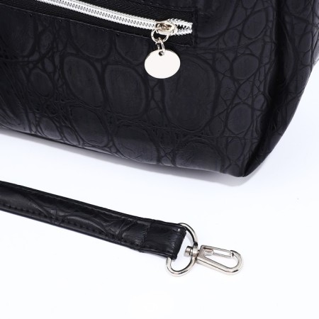 Load bag with lightning, external pocket, black color-6