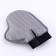 Mitten - comb with metal teeth, gray
