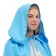 Карнавальный плащ детский,атлас,цвет голубой длина 100см
