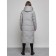 Coat insulated winter female, size 44, color gray color
